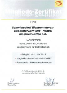 Fachbetrieb der Elektro-Innung Berlin